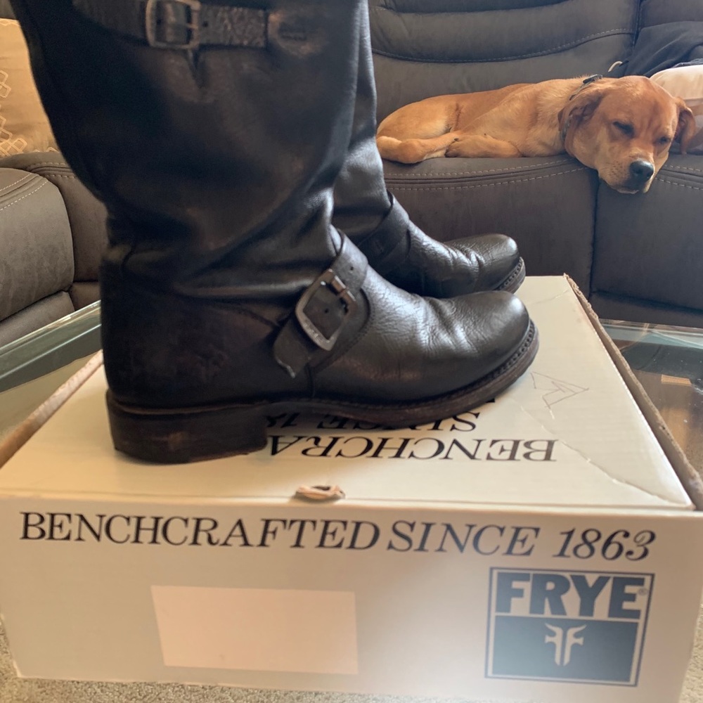 Frye Veronica Shortie Harness Motorcycle Boot